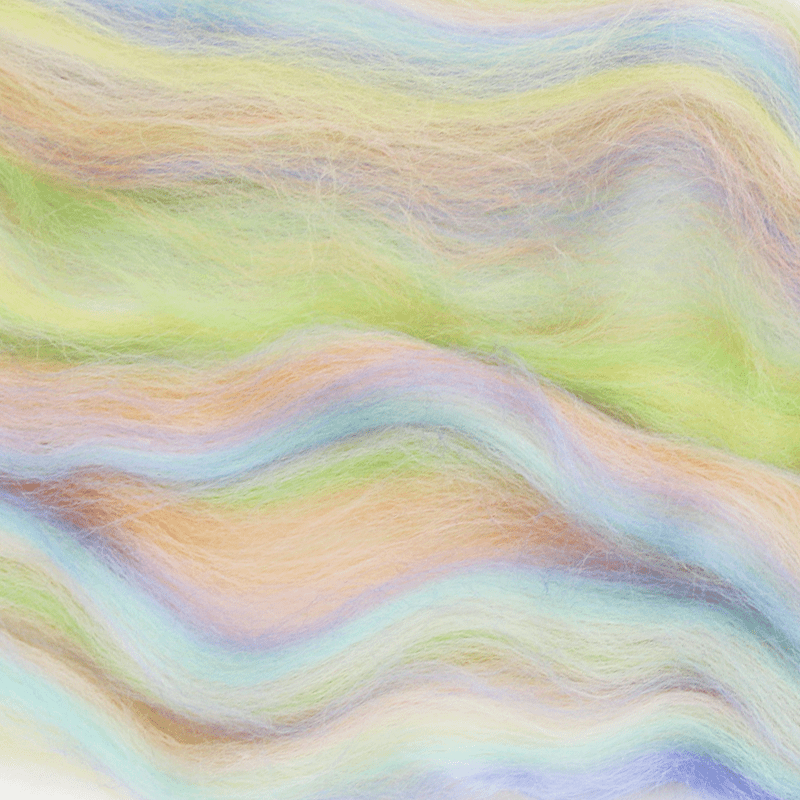 Paradise Fibers Multi Colored Corriedale Wool Top - Fairy - Paradise Fibers