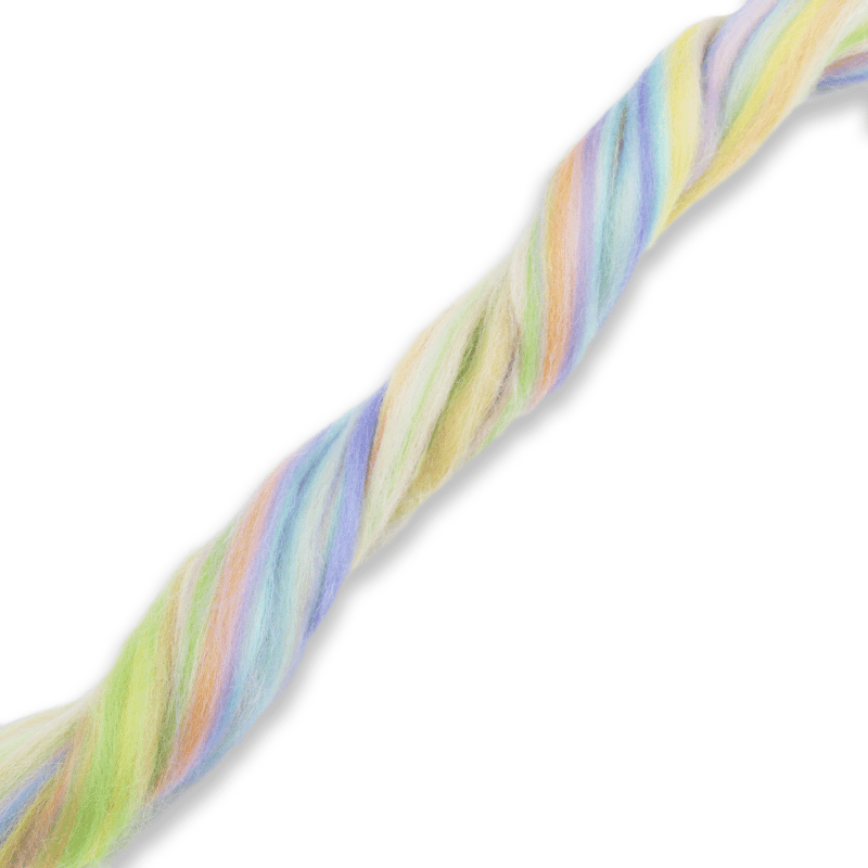 Paradise Fibers Multi Colored Corriedale Wool Top - Fairy - Paradise Fibers