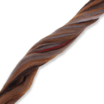 Paradise Fibers Multi Colored Corriedale Wool Top - Werewolf - 1 oz - Paradise Fibers