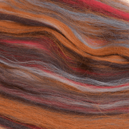 Paradise Fibers Multi Colored Corriedale Wool Top - Werewolf - 1 oz - Paradise Fibers