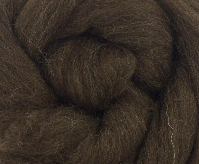 Paradise Fibers Natural Brown Merino Top - 1 oz - Paradise Fibers