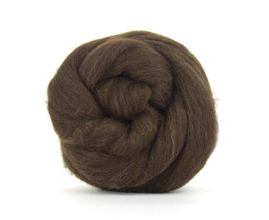 Paradise Fibers Natural Brown Merino Top - 1 oz - Paradise Fibers