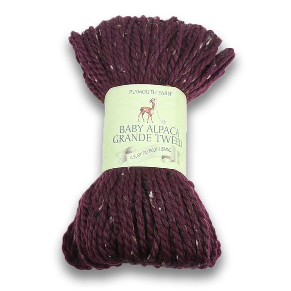 Plymouth Cabled Pocket Scarf Kit-Kits-Cabernet-