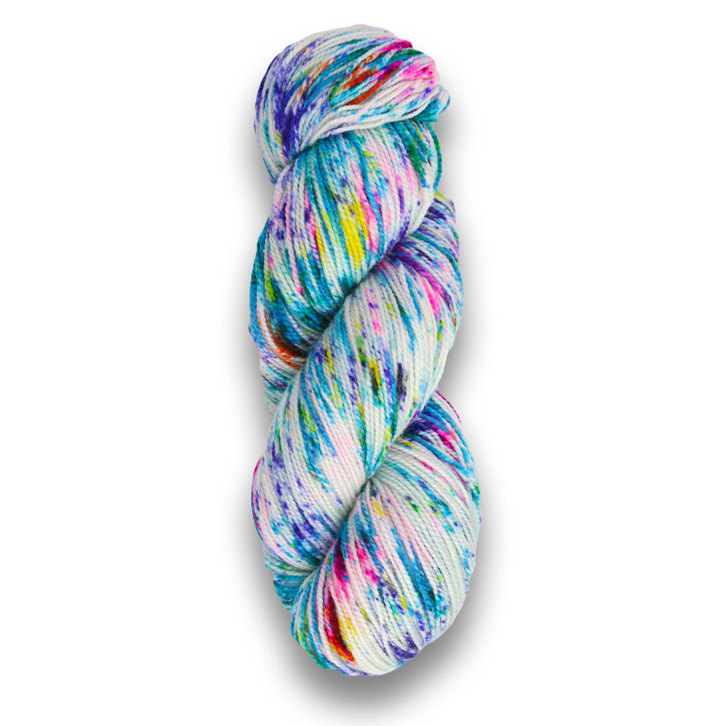 Plymouth Happy Feet 100 Splash Hand-Dyed Yarn - Crayon-Yarn-