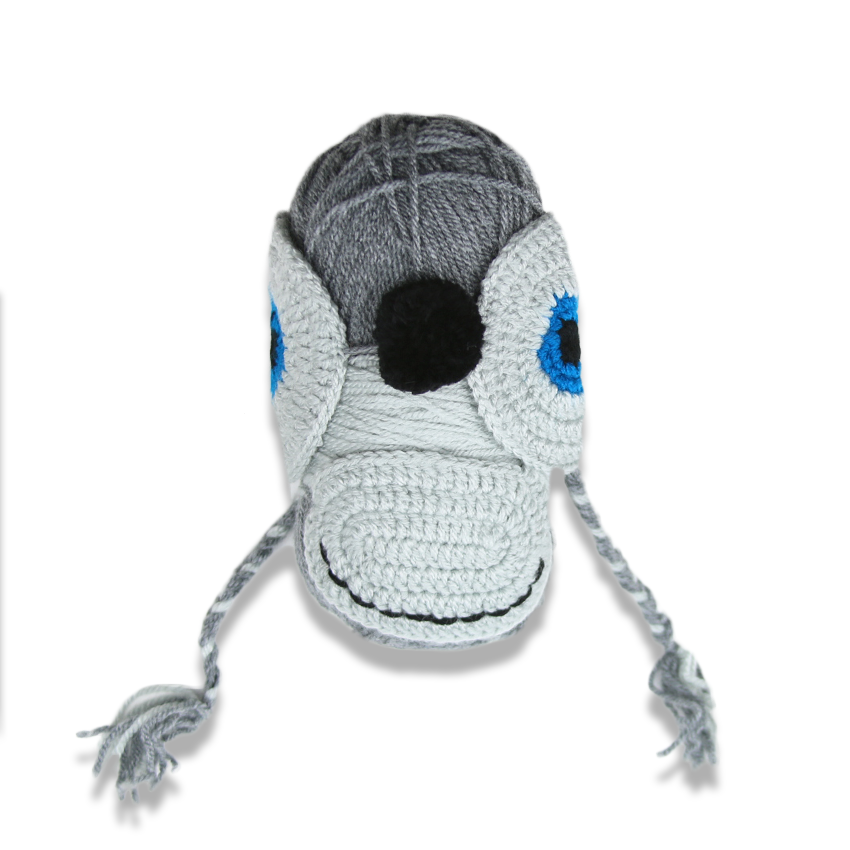 Plymouth Yarnimal Monkey Hat - Dark Grey-Yarn-