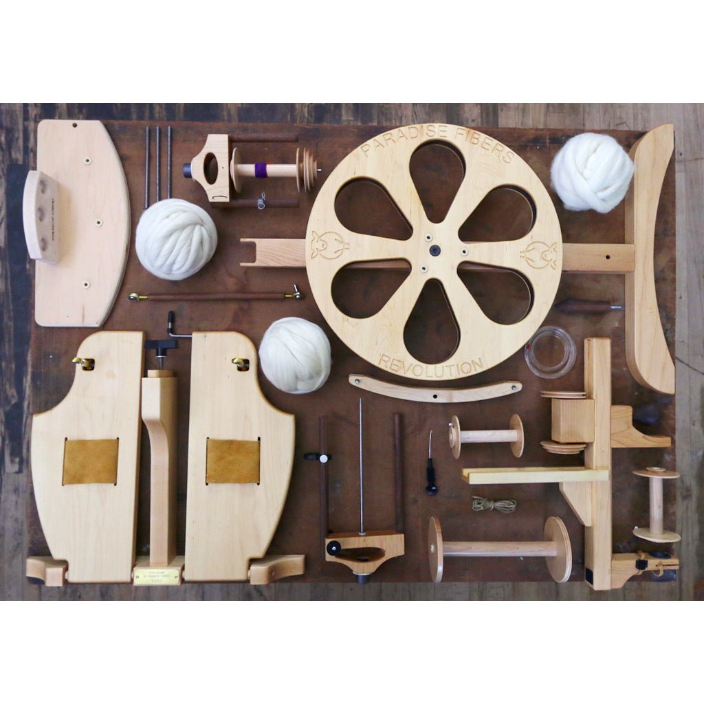 Paradise Fibers Revolution Spinning Wheel Complete Package - Paradise Fibers