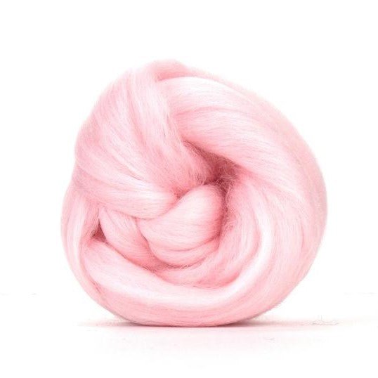Paradise Fibers Solid Colored Corriedale - Candy Floss - 1oz - Paradise Fibers