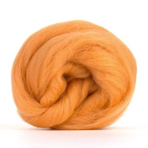 Paradise Fibers Solid Colored Corriedale - Peach - Paradise Fibers