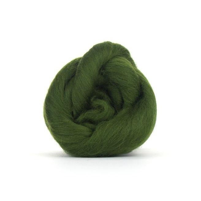 Paradise Fibers Solid Colored Merino Top - 23 Willow - 1oz - Paradise Fibers