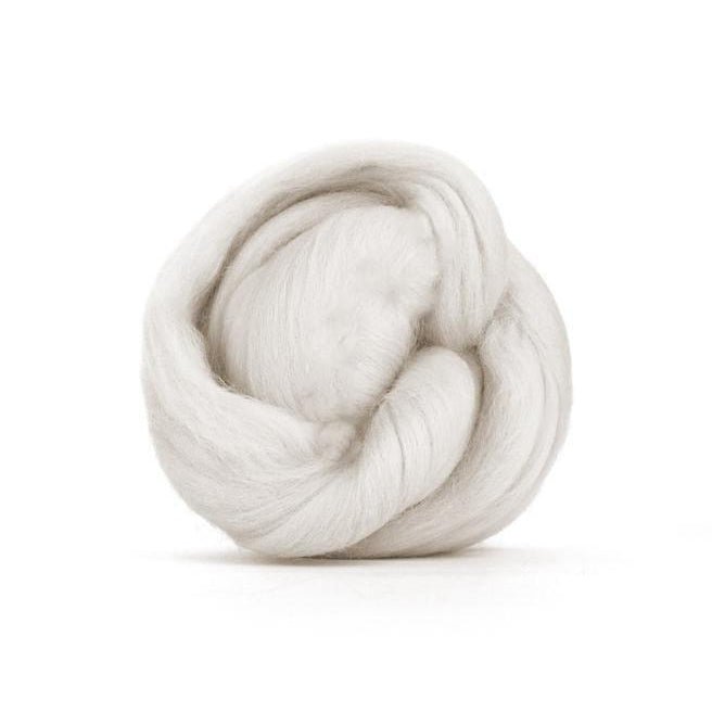 Paradise Fibers Solid Colored Merino Top - 71 Pearl - 1oz - Paradise Fibers