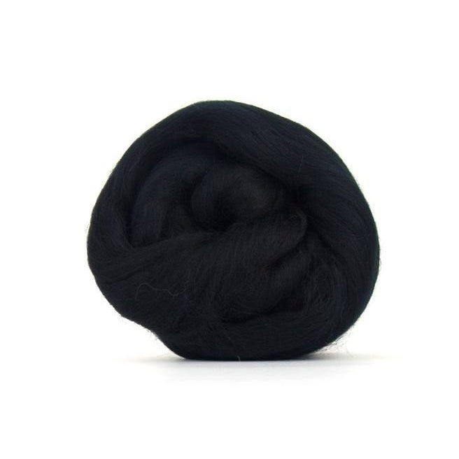 Paradise Fibers Solid Colored Merino Top - 74 Raven - 1oz - Paradise Fibers
