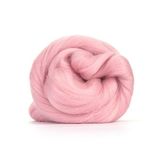Paradise Fibers Solid Colored Merino Wool Top - Candy Floss - Paradise Fibers