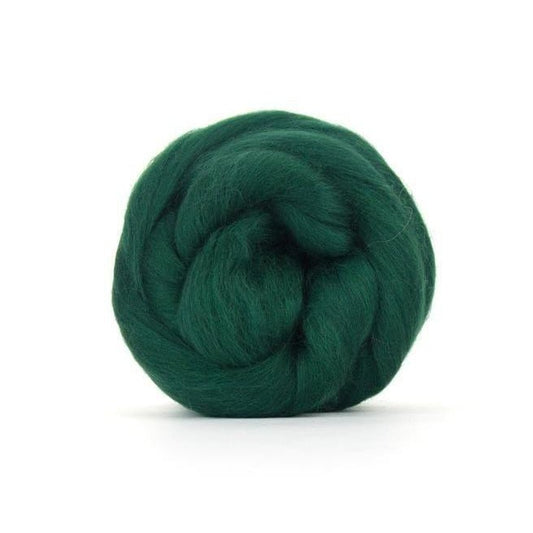 Paradise Fibers Solid Colored Merino Wool Top - Conifer - Paradise Fibers