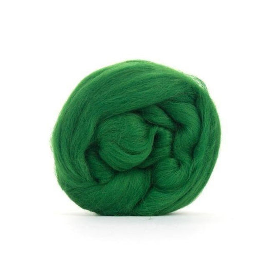Paradise Fibers Solid Colored Merino Wool Top - Forest - Paradise Fibers