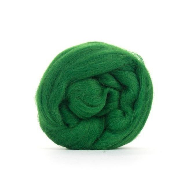 Paradise Fibers Solid Colored Merino Wool Top - Forest - Paradise Fibers