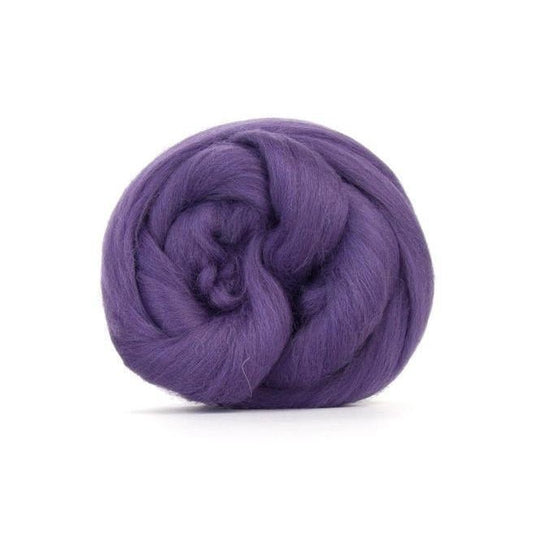 Paradise Fibers Solid Colored Merino Wool Top - Heather - Paradise Fibers