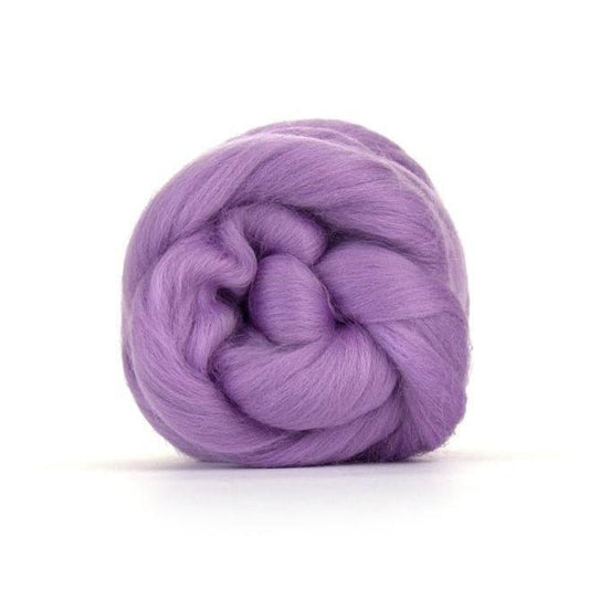 Paradise Fibers Solid Colored Merino Wool Top - Lavender - Paradise Fibers
