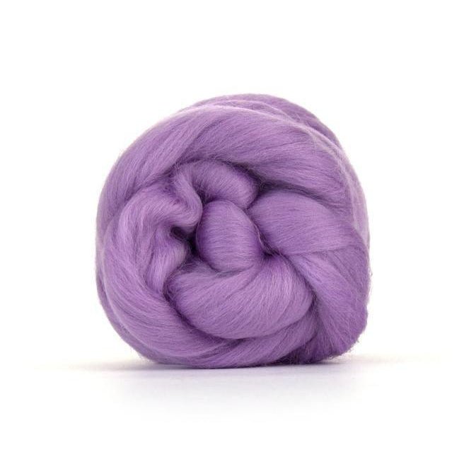 Paradise Fibers Solid Colored Merino Wool Top - Lavender - Paradise Fibers