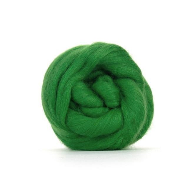 Paradise Fibers Solid Colored Merino Wool Top - Lawn - Paradise Fibers