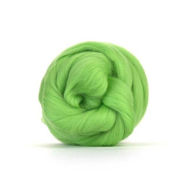 Paradise Fibers Solid Colored Merino Wool Top - Leaf - Paradise Fibers