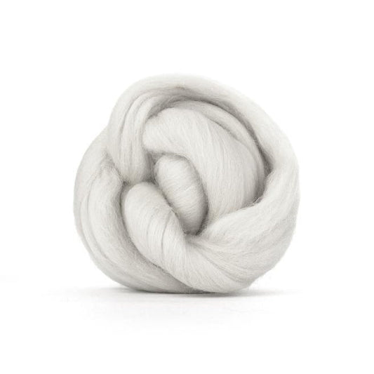 Paradise Fibers Solid Colored Merino Wool Top - Lightning - Paradise Fibers