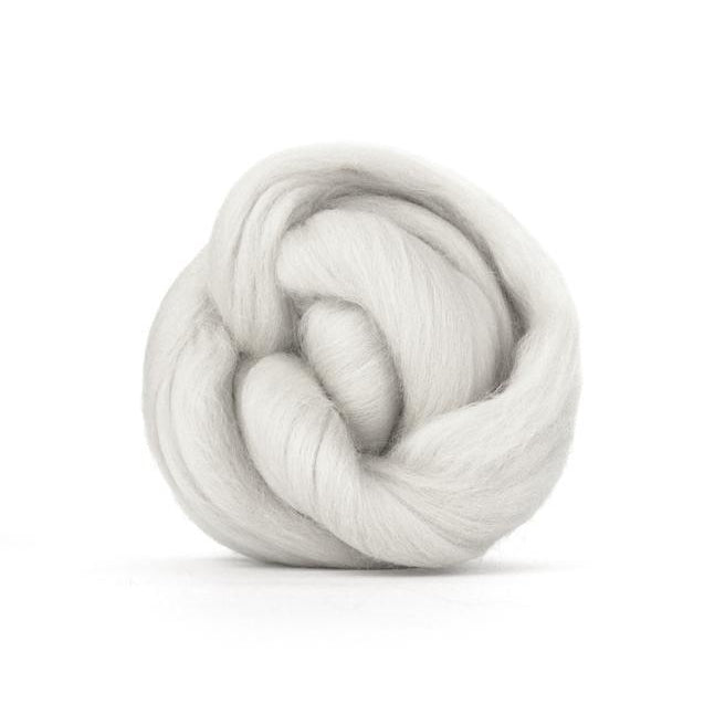 Paradise Fibers Solid Colored Merino Wool Top - Lightning - Paradise Fibers
