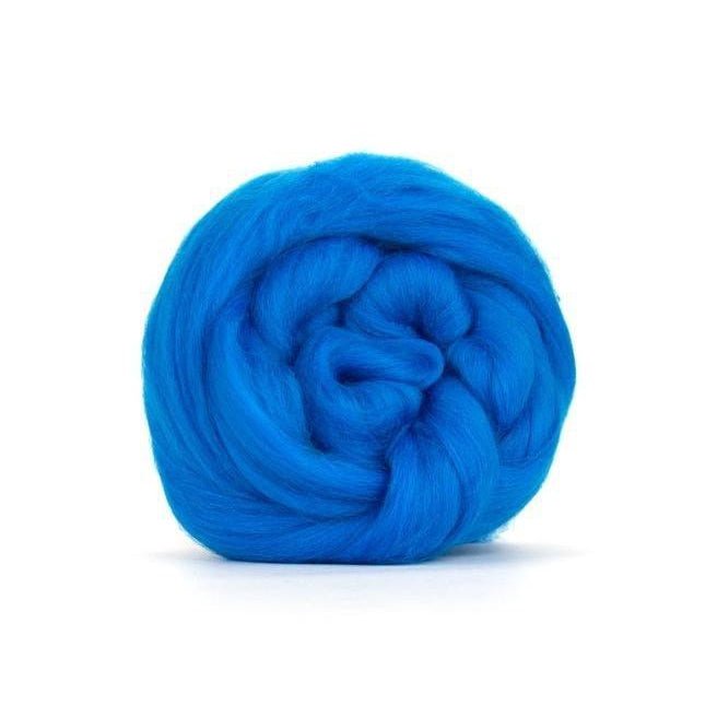 Paradise Fibers Solid Colored Merino Wool Top - Mediterranean - Paradise Fibers
