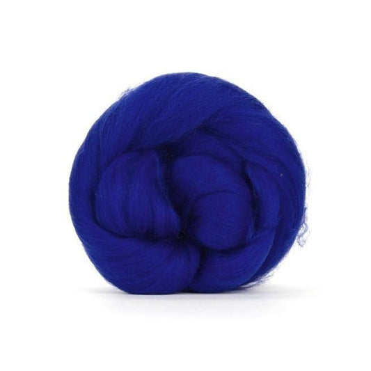 Paradise Fibers Solid Colored Merino Wool Top - Sapphire - Paradise Fibers