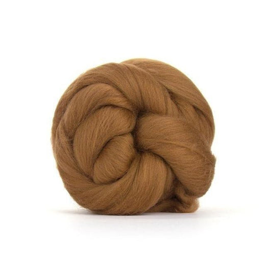 Paradise Fibers Solid Colored Merino Wool Top - Sienna - Paradise Fibers