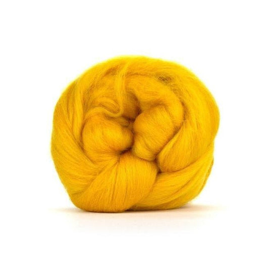 Paradise Fibers Solid Colored Merino Wool Top - Sunset - Paradise Fibers