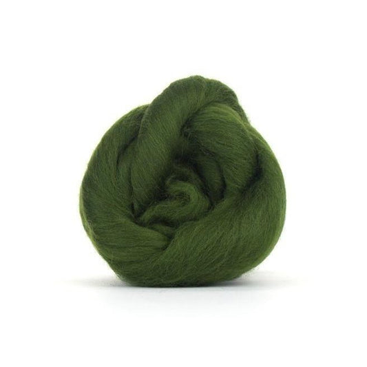 Paradise Fibers Solid Colored Merino Wool Top - Willow - Paradise Fibers