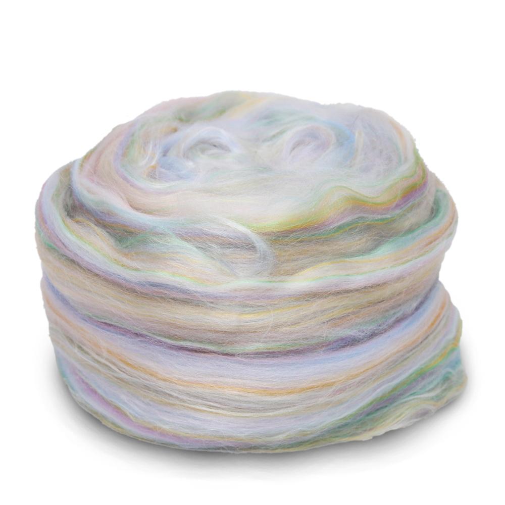 Paradise Fibers Superfine Merino/Rose/Silk/Faux Cashmere Tonal Micro Blends - Gems of Paradise - 1 oz - Paradise Fibers