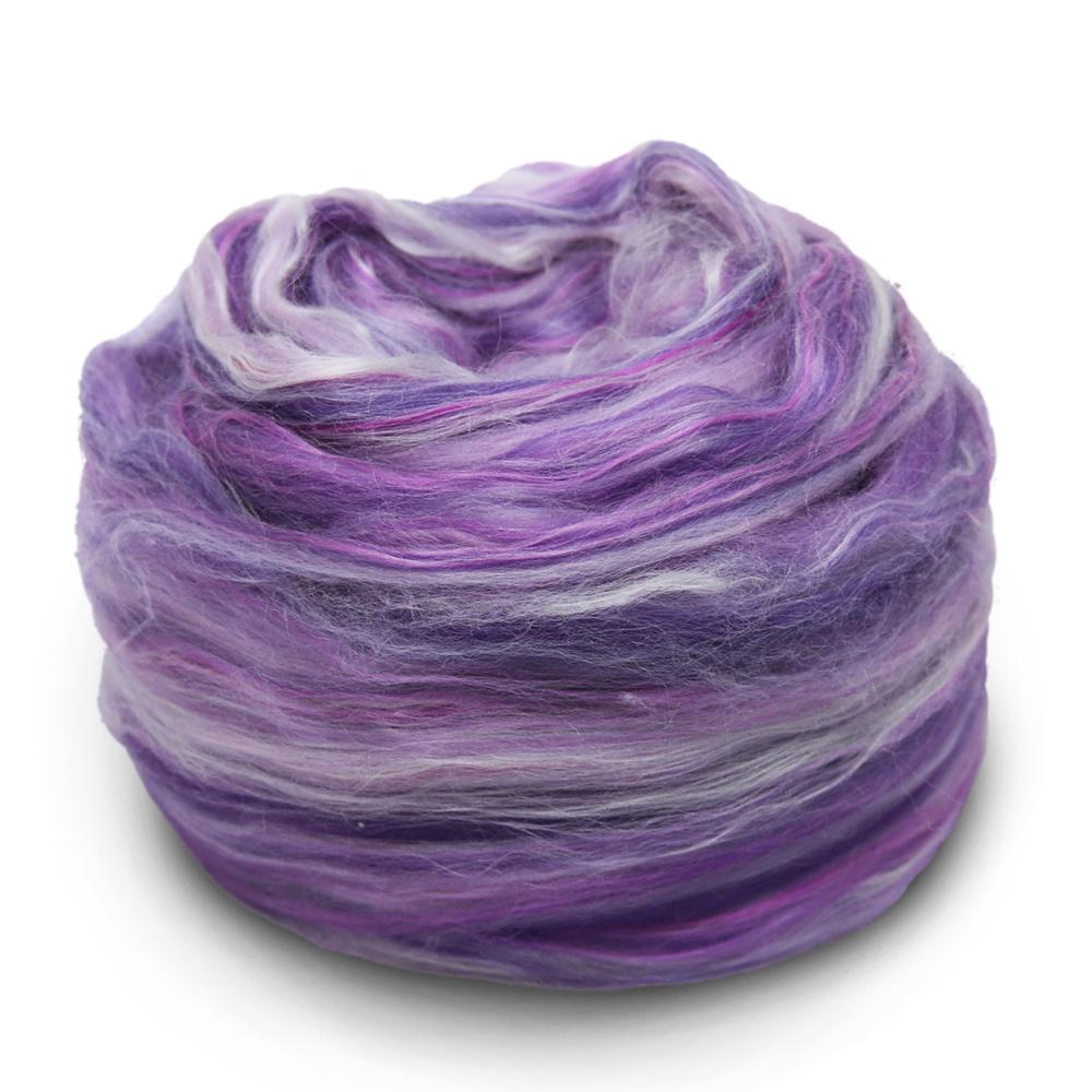 Paradise Fibers Superfine Merino/Rose/Silk/Faux Cashmere Tonal Micro Blends - Gems of Paradise - 1 oz - Paradise Fibers