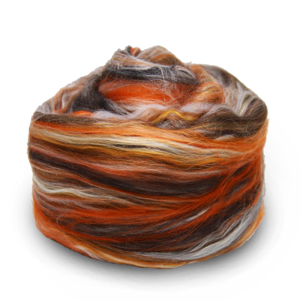 Paradise Fibers Superfine Merino/Rose/Silk/Faux Cashmere Tonal Micro Blends - Gems of Paradise - 1 oz - Paradise Fibers