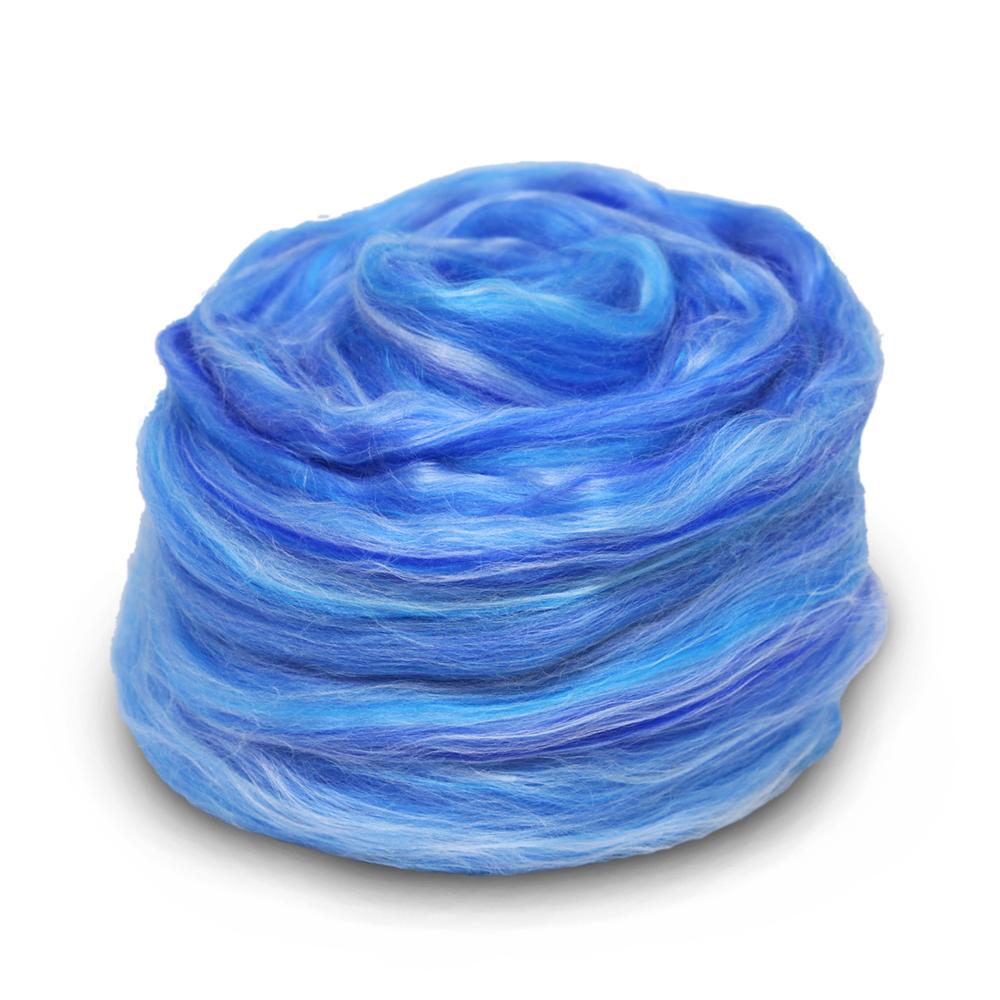 Paradise Fibers Superfine Merino/Rose/Silk/Faux Cashmere Tonal Micro Blends - Gems of Paradise - 1 oz - Paradise Fibers