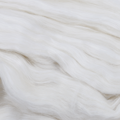 Paradise Fibers Undyed Llama and Mulberry Silk Blended Top - Phantom - 1oz - Paradise Fibers