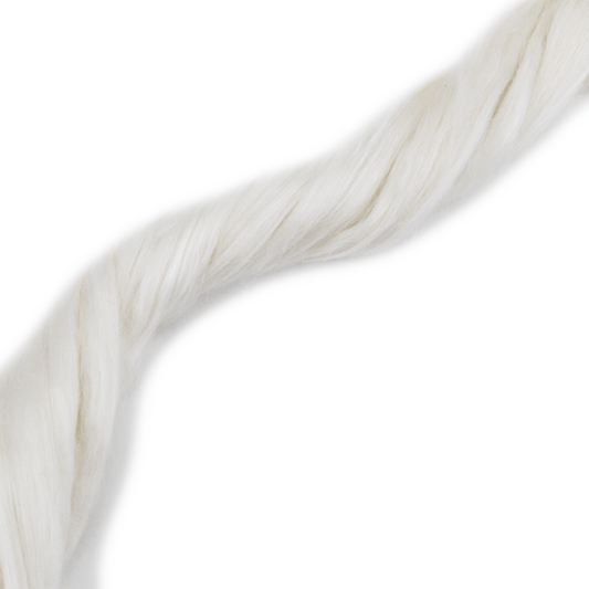 Paradise Fibers Undyed Llama and Mulberry Silk Blended Top - Phantom - 1oz - Paradise Fibers
