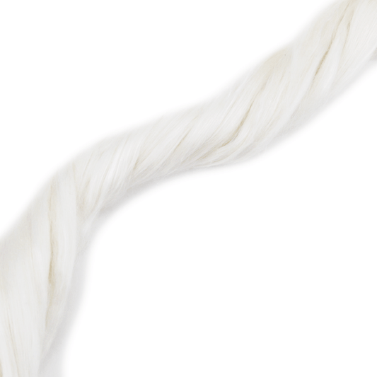 Paradise Fibers Undyed Llama and Mulberry Silk Blended Top - Phantom - Paradise Fibers