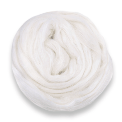 Paradise Fibers Undyed Llama and Mulberry Silk Blended Top - Phantom - Paradise Fibers