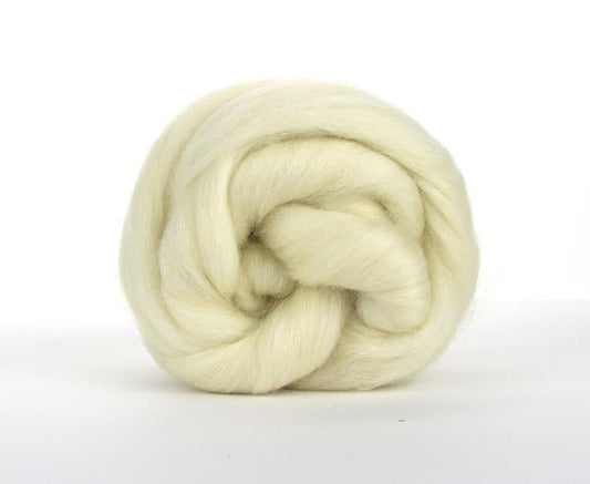 Paradise Fibers White Falkland Wool Top - 1oz - Paradise Fibers