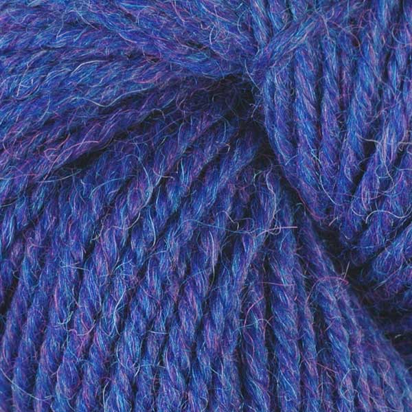 Cobalt Mix 62172, a heathered bright blue/purple skein of Ultra Alpaca Worsted.