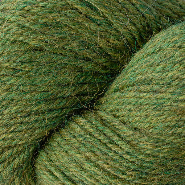 Irwyn Green Mix 6273, a heathered green skein of Ultra Alpaca Worsted.