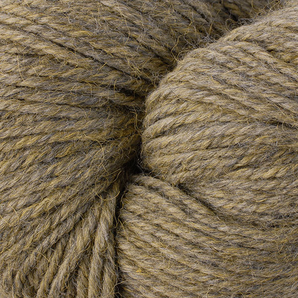 Lichen Mix 6299, a light heathered brown skein of Ultra Alpaca Worsted.