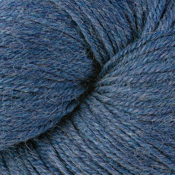 Starry Night Mix 62193, a heathered mid blue skein of Ultra Alpaca Worsted.