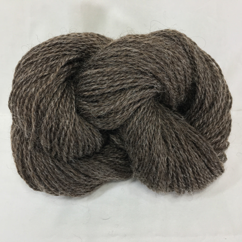 Color Delilah 2012. A natural brown 100% wool sport weight yarn from Spoiled Sheep Yarn.