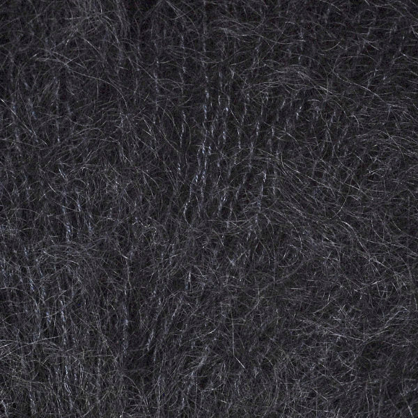 Black 3430, a black shade of Berroco Aerial Mohair Lace Yarn.