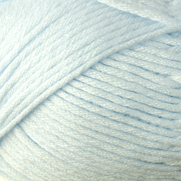 Color Boy Blue 9707. A pale blue skein of Berroco Comfort Worsted washable yarn.