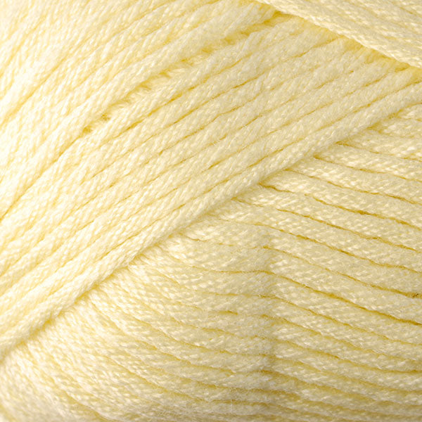 Color Buttercup 9712. A pale yellow skein of Berroco Comfort Worsted washable yarn.