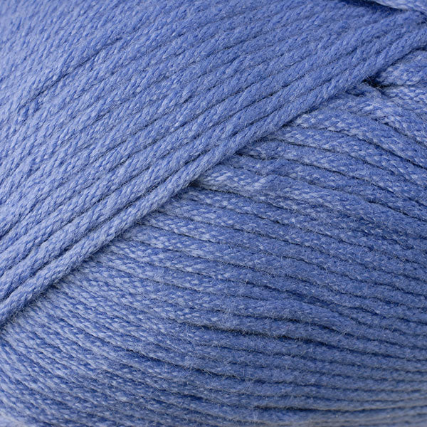 Color Cornflower 9726. A light blue purple skein of Berroco Comfort Worsted washable yarn.