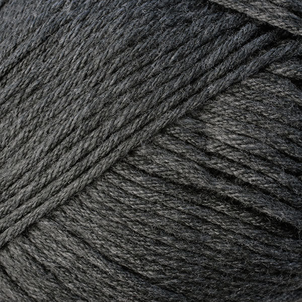 Color Dusk 9713. A medium dark grey skein of Berroco Comfort Worsted washable yarn.